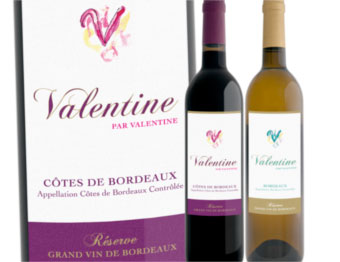 Valentine blanc et Valentine rouge